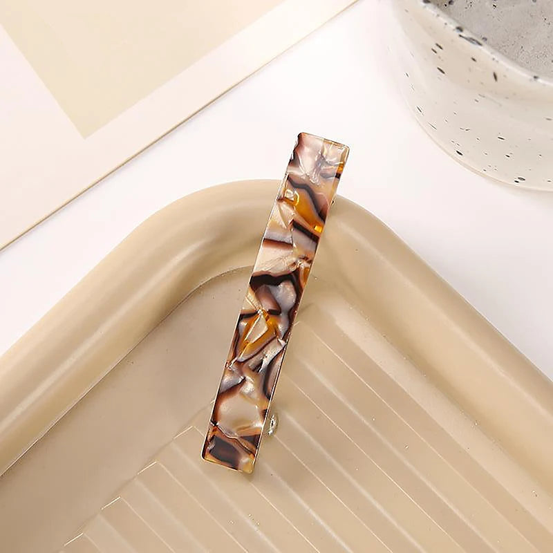 Barrette cheveux léopard en acétate style 2 - Chic & Coquette