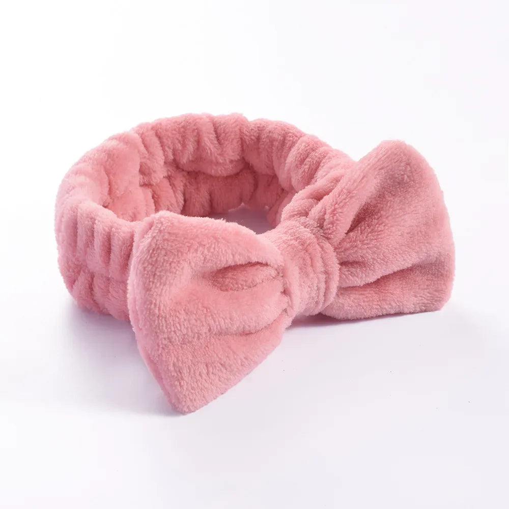 Bandeau Maquillage Noeud Papillon Rose poudré - Chic & Coquette