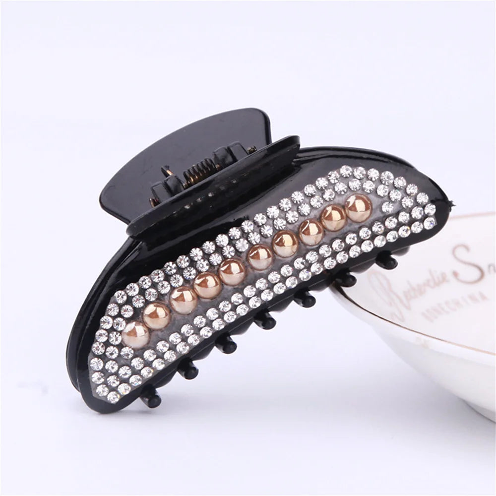 Pince à cheveux crabe – Perlé Strass - Chic & Coquette