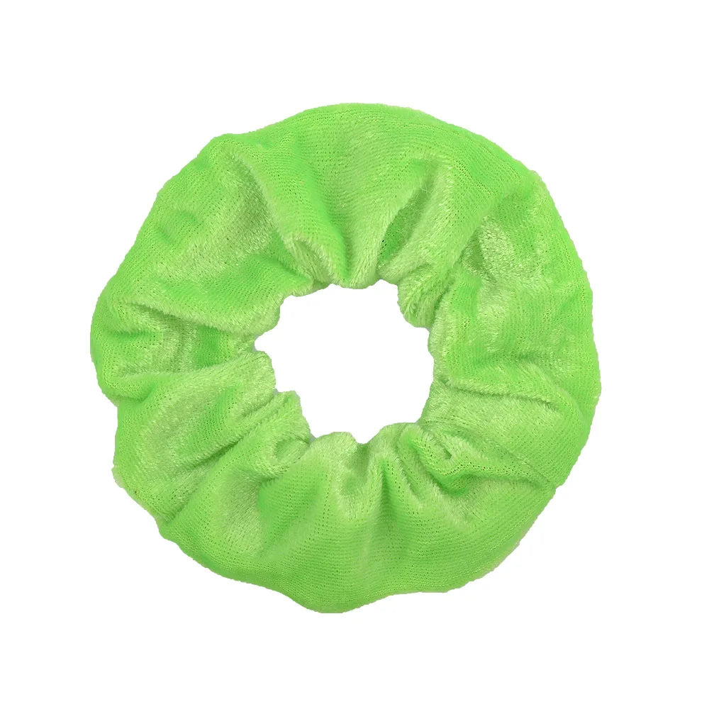 Chouchou en velours Vert 2 - Chic & Coquette