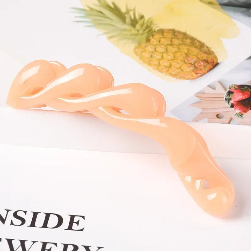 Pince à cheveux banane – Torsade Rayonnante - Chic & Coquette