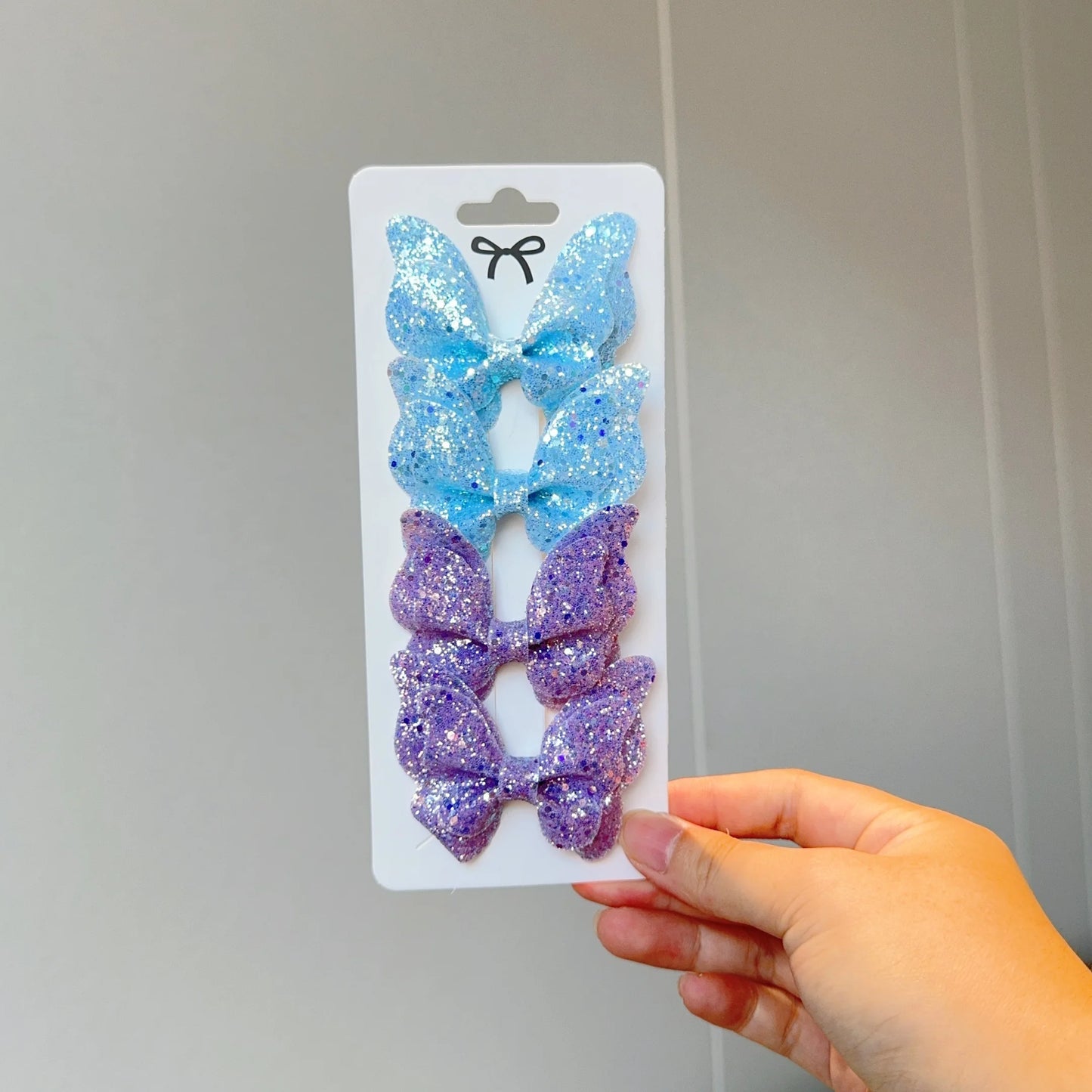 Barrette Bébé - Noeud Papillon Brillant - Chic & Coquette