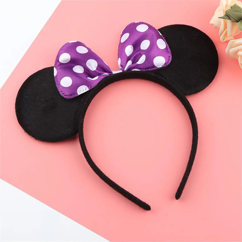Serre-Tête Mickey & Minnie Mouse Violet - Chic & Coquette