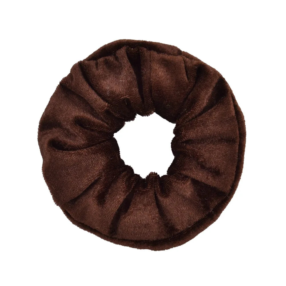 Chouchou en velours Brun, Marron 5 - Chic & Coquette