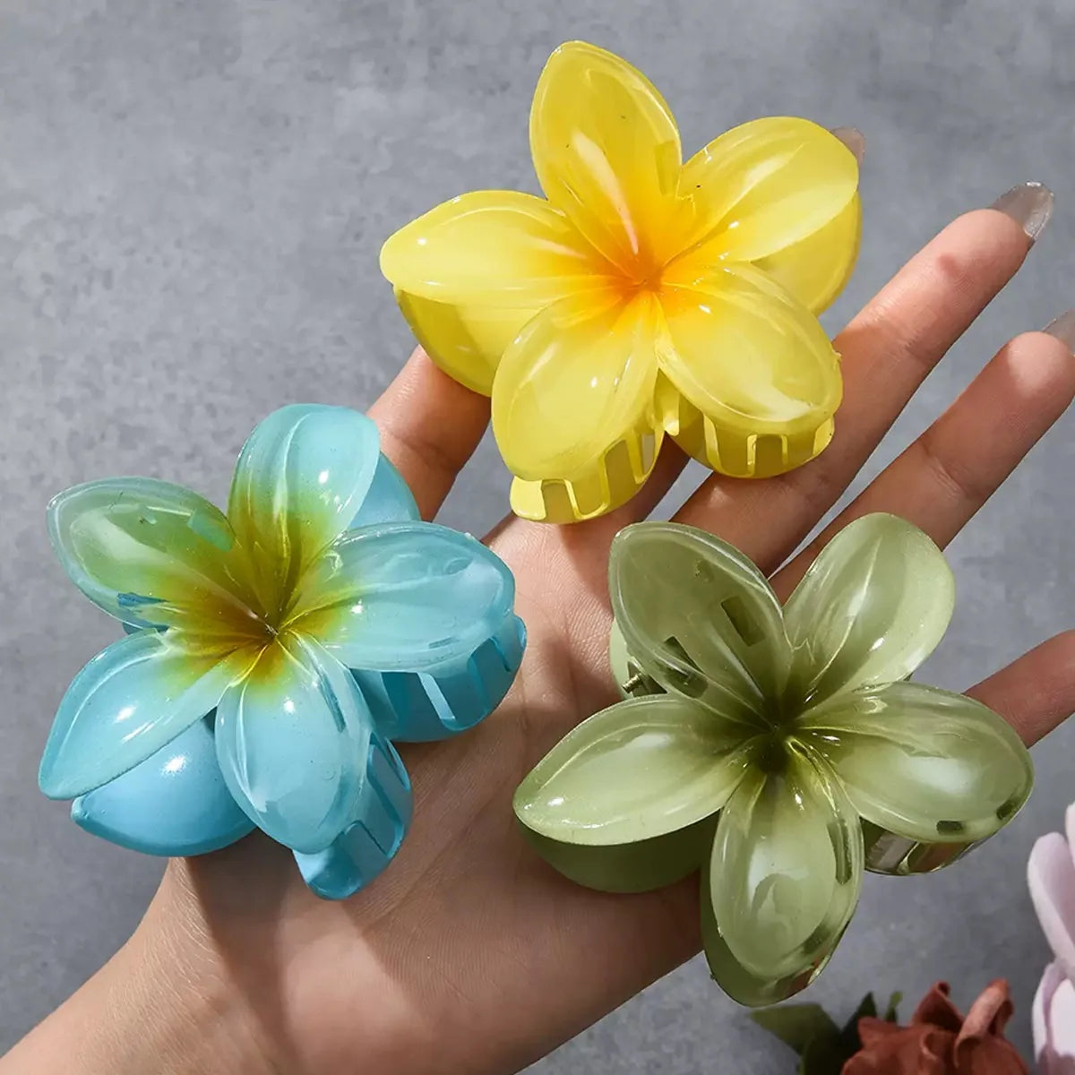 Pinces à cheveux fleurs XXL H - Chic & Coquette