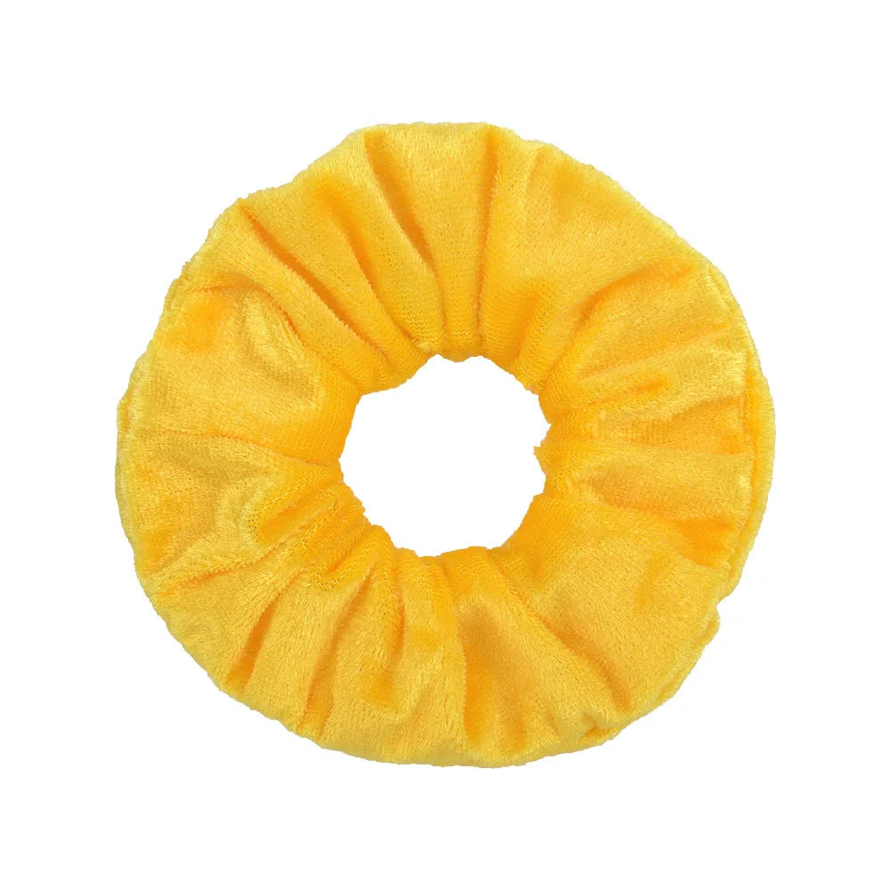 Chouchou en velours Jaune 2 - Chic & Coquette