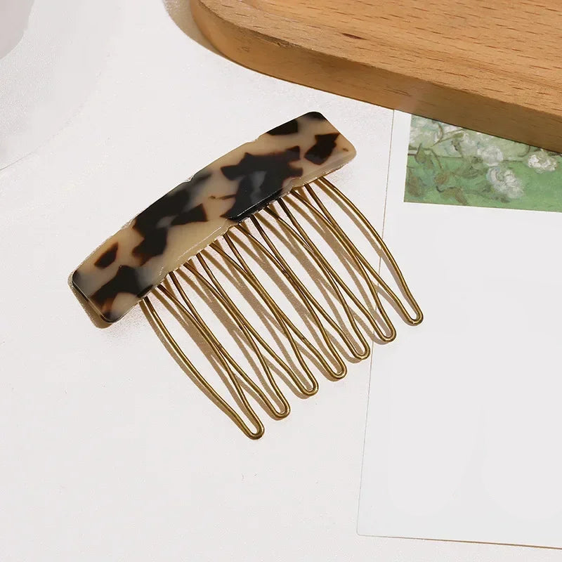 Petit peigne à cheveux rectangle écaille de tortue 4 - Chic & Coquette