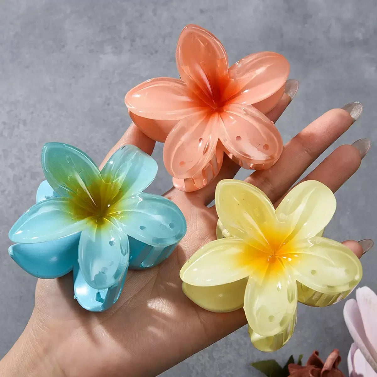 Pinces à cheveux fleurs XXL G - Chic & Coquette