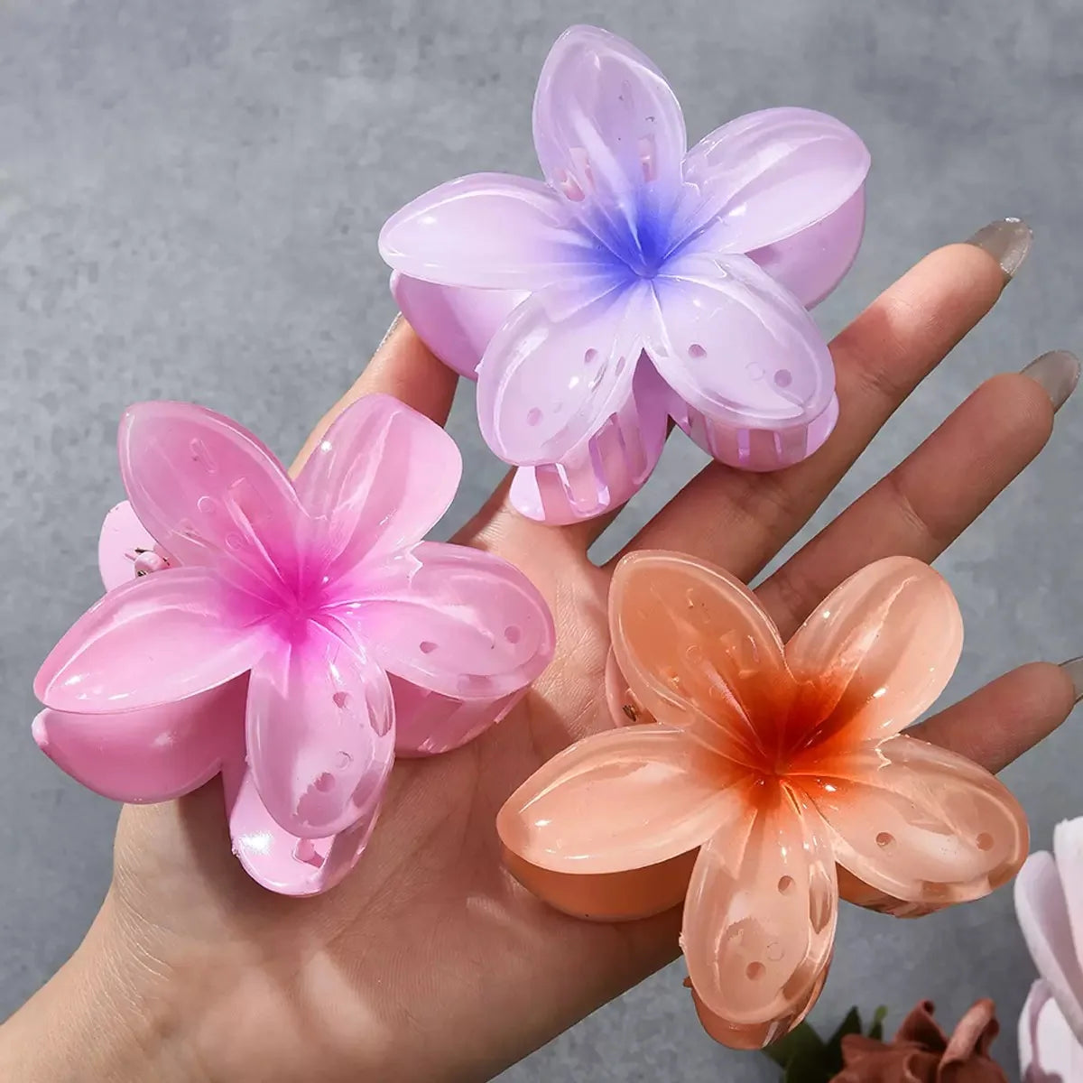Pinces à cheveux fleurs XXL F - Chic & Coquette