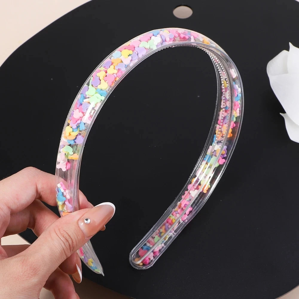 Serre-Tête Transparent à Paillettes Amovibles – Pour Filles, Enfants 4 - Chic & Coquette