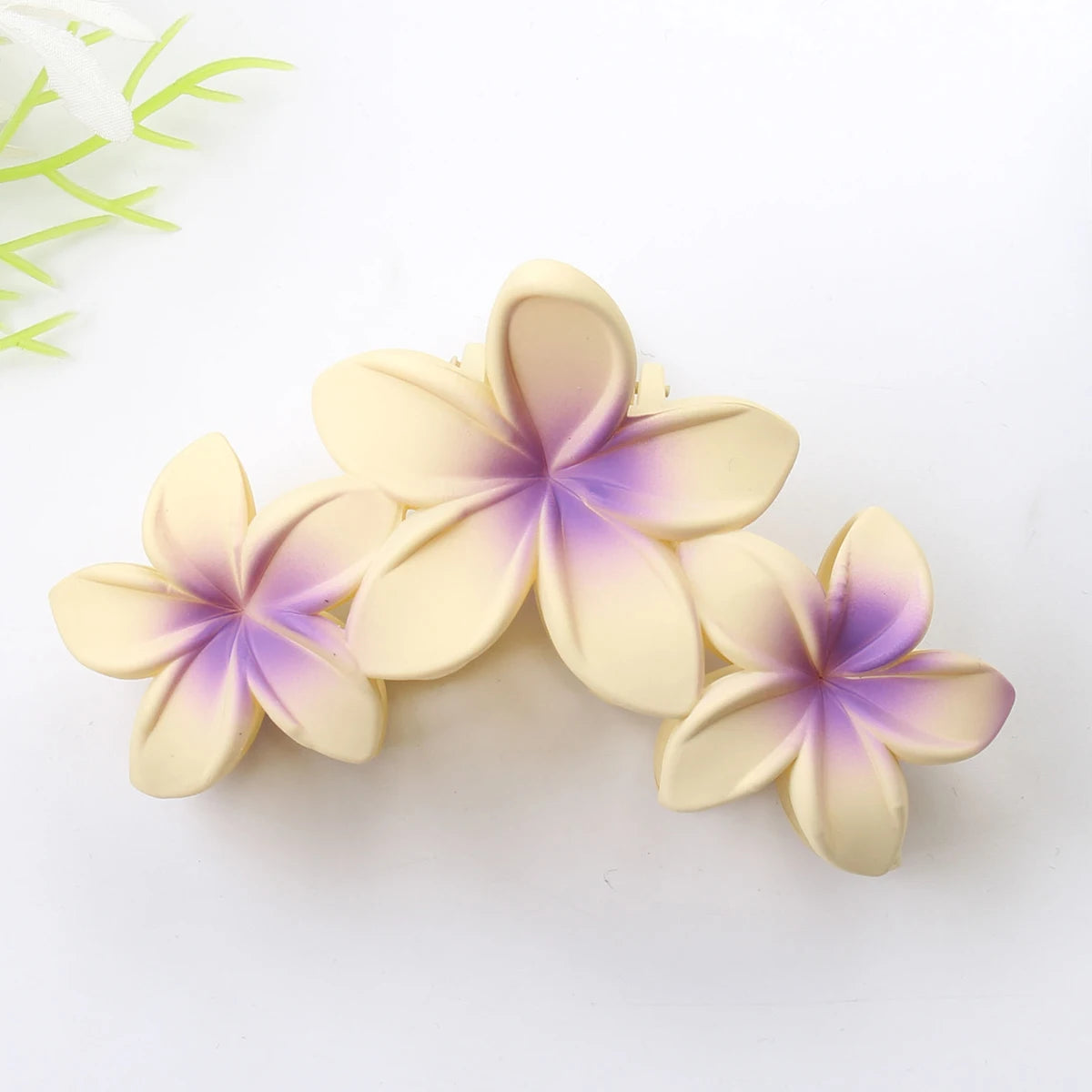 Pince à cheveux – Fleurs de Frangipanier - Chic & Coquette