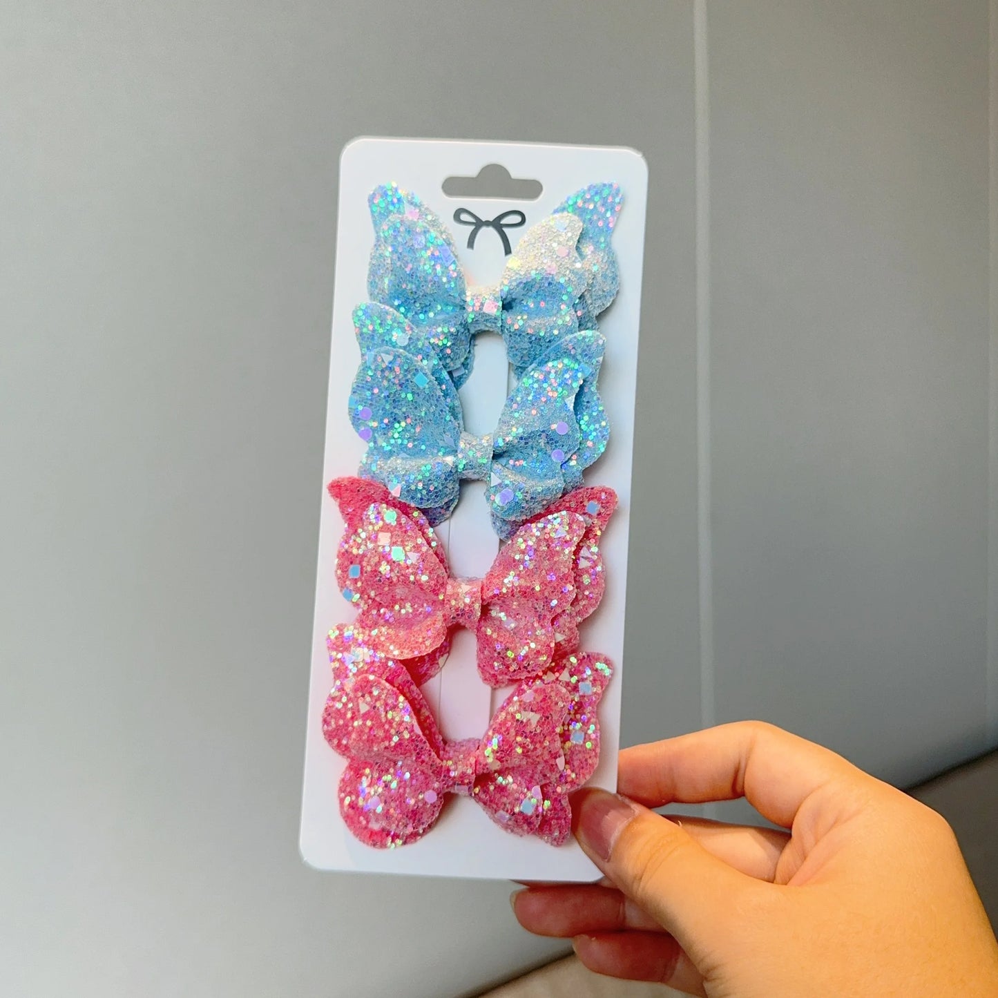 Barrette Bébé - Noeud Papillon Brillant - Chic & Coquette