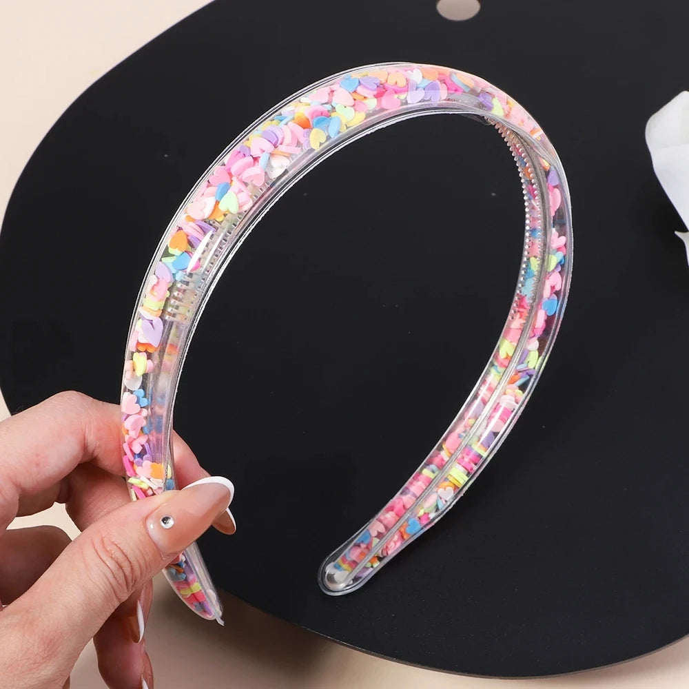 Serre-Tête Transparent à Paillettes Amovibles – Pour Filles, Enfants 5 - Chic & Coquette