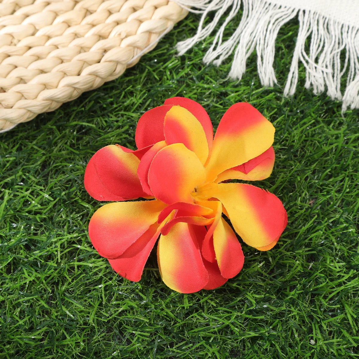Pince à cheveux orchidée en forme de boule – Style bohème, plage Rose - Chic & Coquette