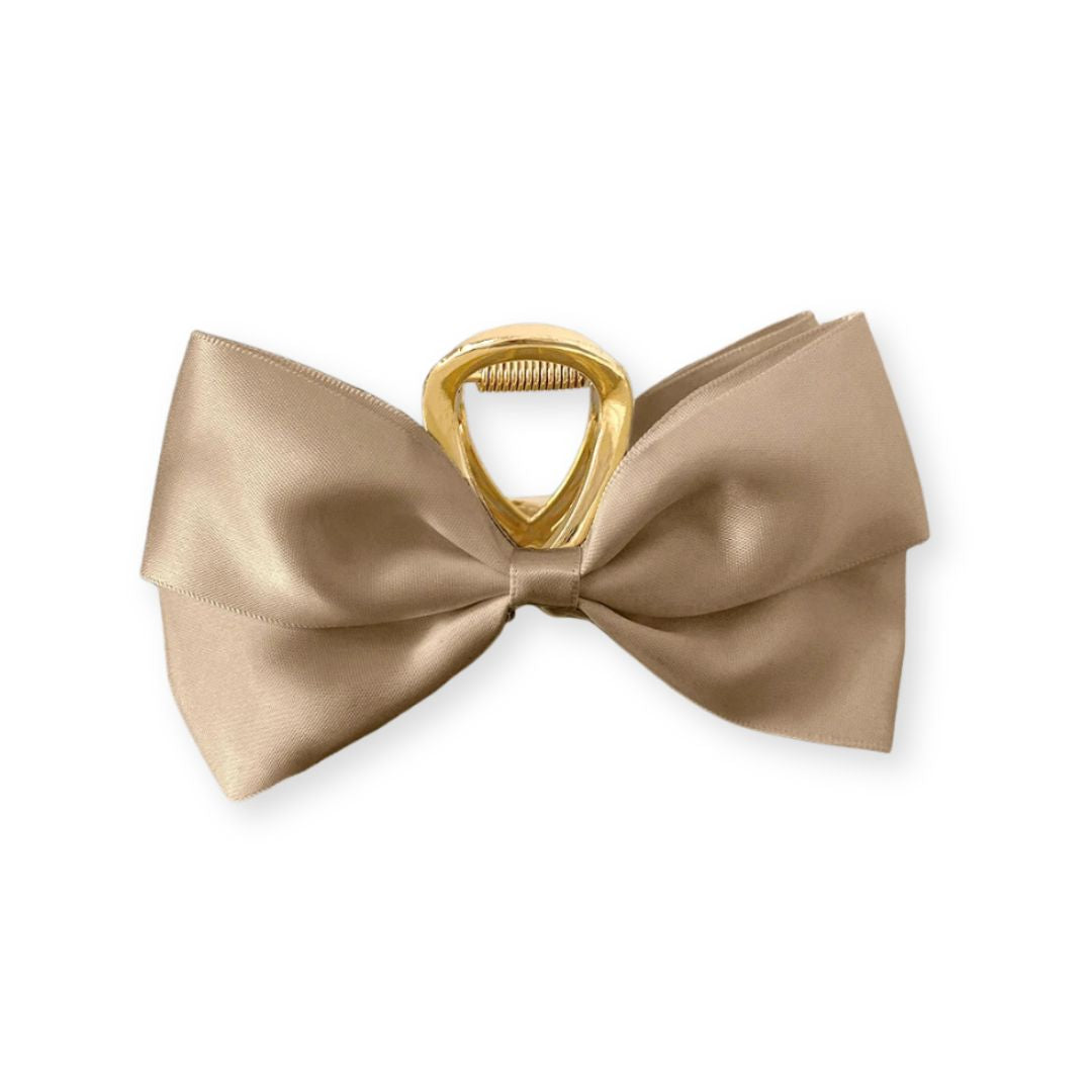 Barrette cheveux - Grand noeud papillon en soie - Chic & Coquette