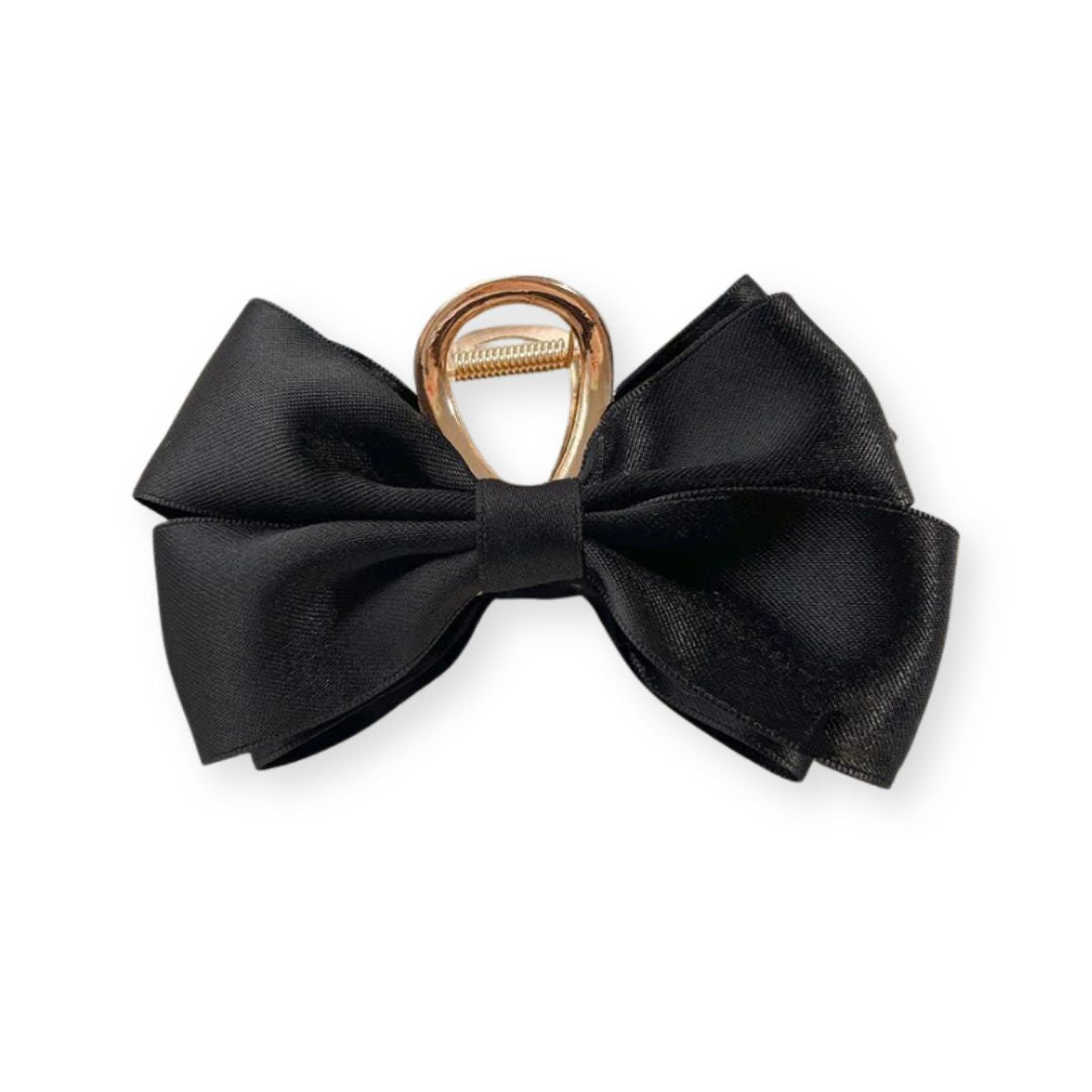 Barrette cheveux - Grand noeud papillon en soie - Chic & Coquette