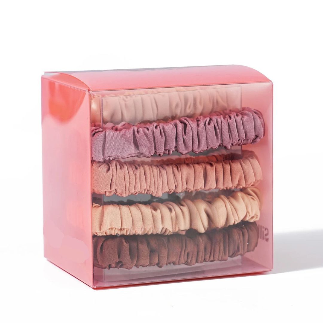 Boite de 8 mini chouchous imitation soie - Chic & Coquette