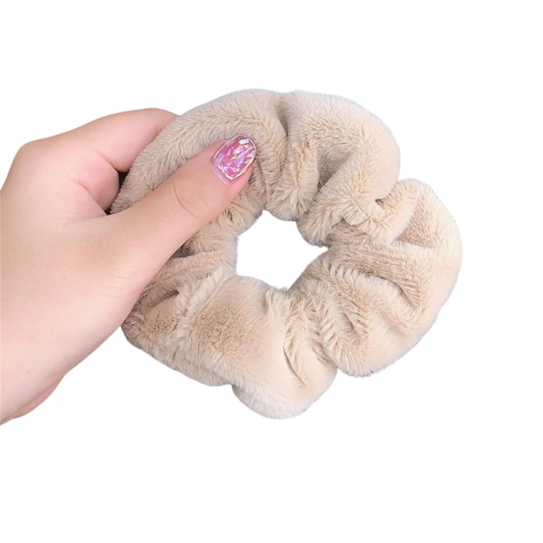 Chouchou en polaire peluché Beige - Chic & Coquette