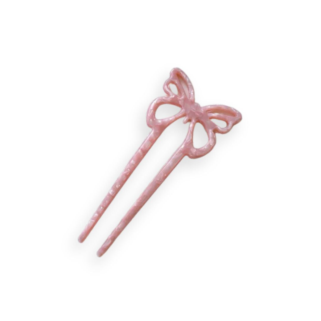 Épingle à cheveux papillon colorée en acétate 1 - Chic & Coquette