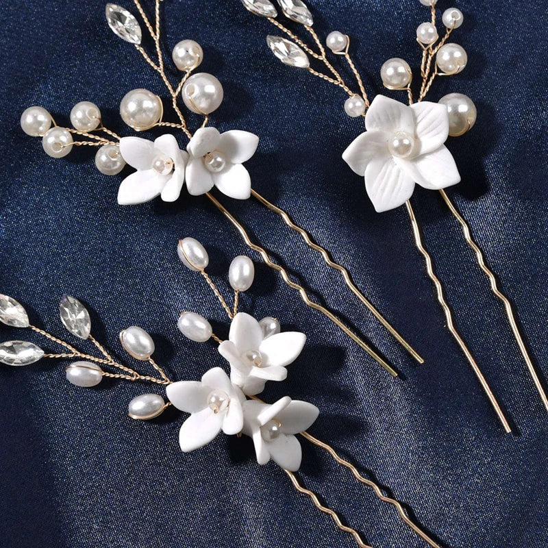 Épingle à cheveux 3 pièces - Jardin Nacré - Chic & Coquette