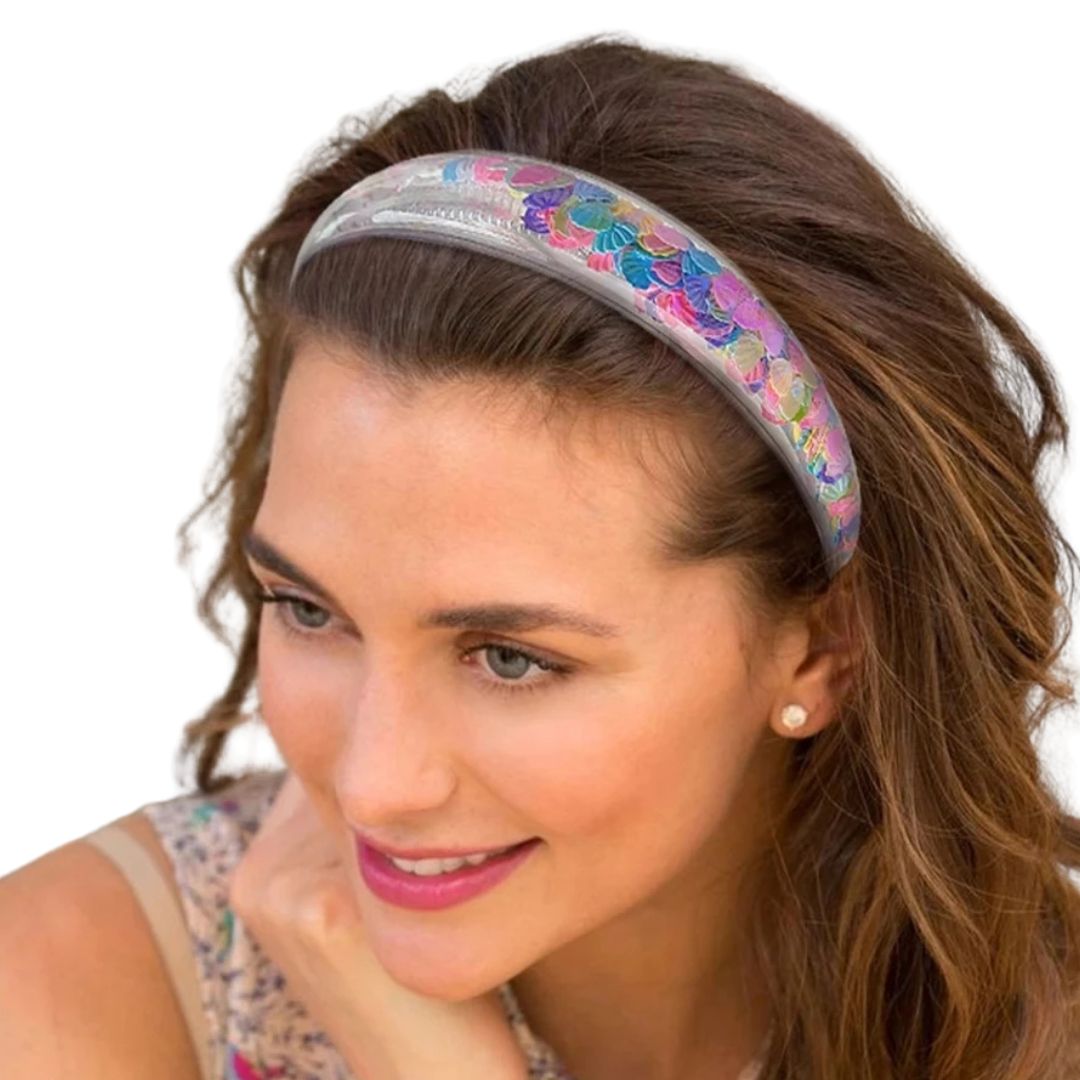 Serre-Tête Transparent à Paillettes Amovibles – Pour Filles, Enfants 3 - Chic & Coquette
