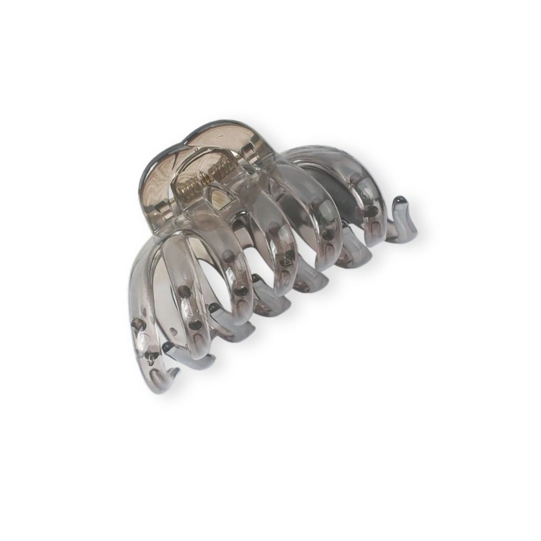 Grande pince à cheveux crabe en plastique – Pince chic cheveux épais Noir - Chic & Coquette
