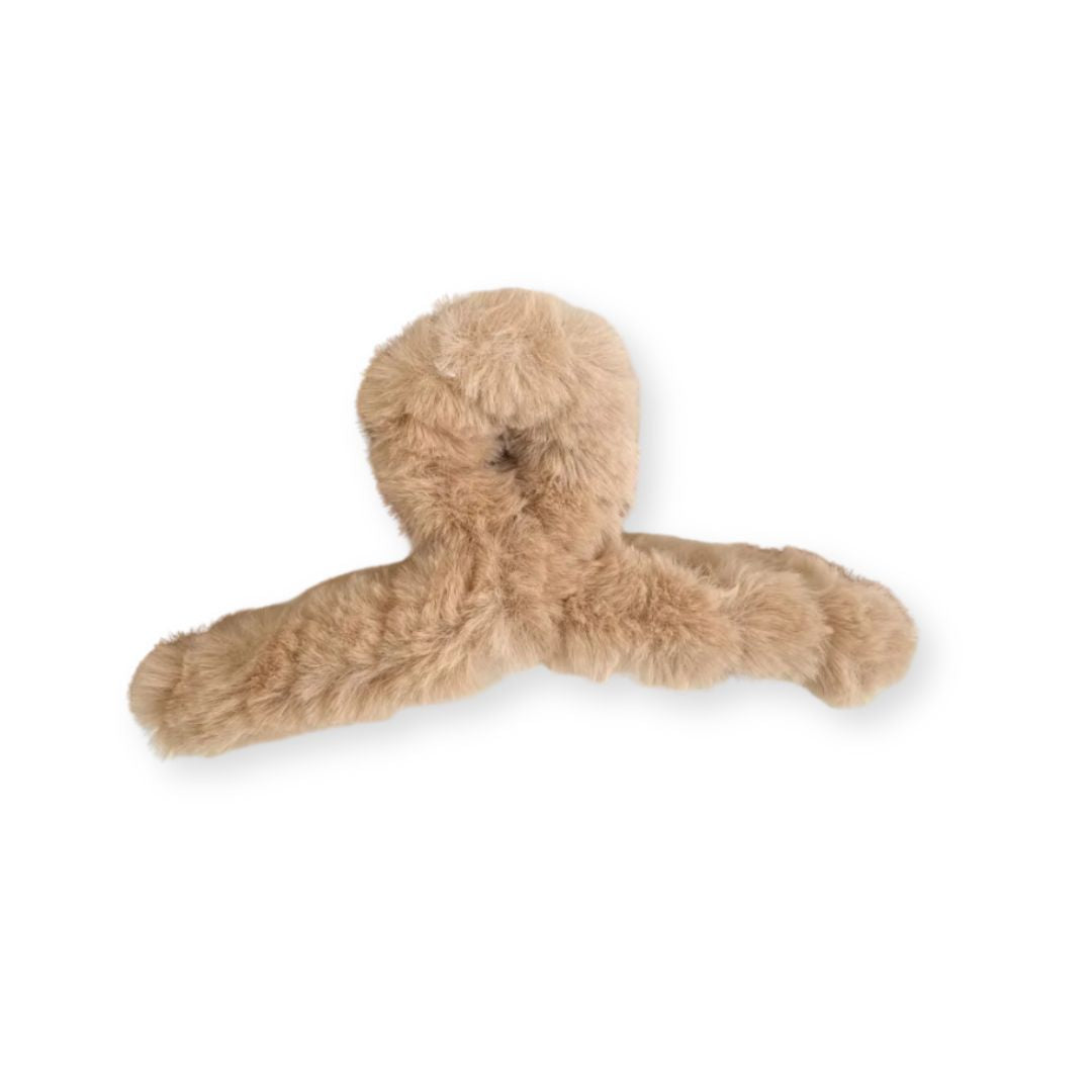 Grande pince à cheveux crabe – Douceur Peluche - Chic & Coquette
