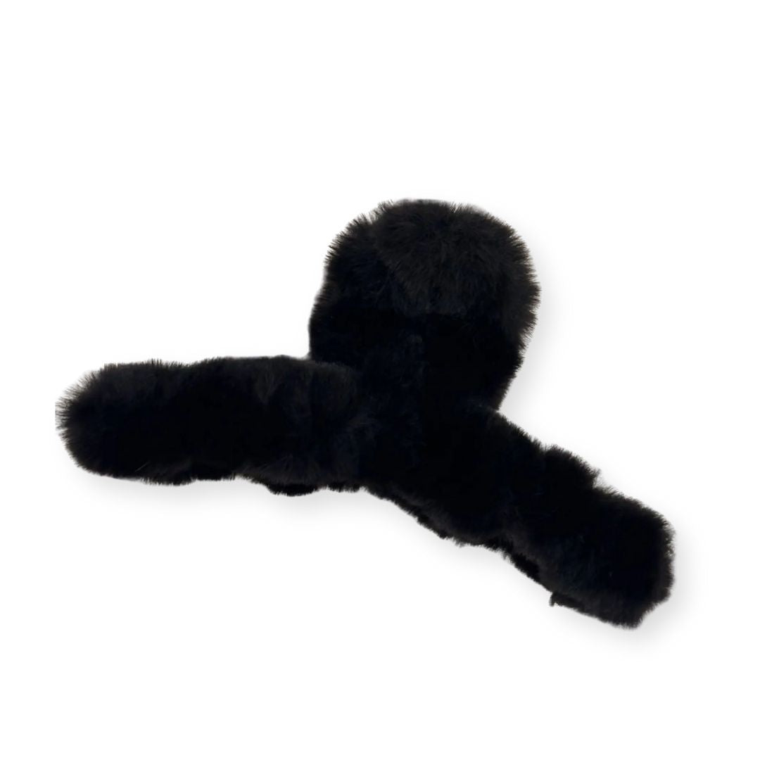 Grande pince à cheveux crabe – Douceur Peluche - Chic & Coquette