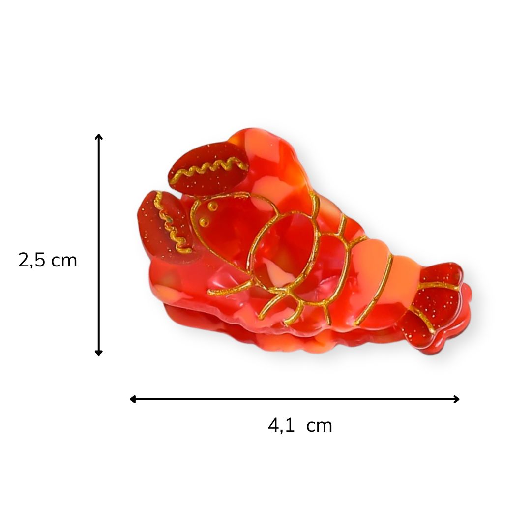 Petite pince à cheveux - Homard - Chic & Coquette