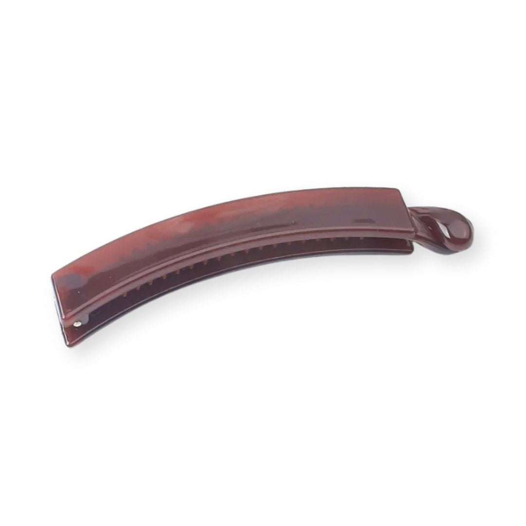 Pince à cheveux banane givrée solide plastique rouge - Chic & Coquette