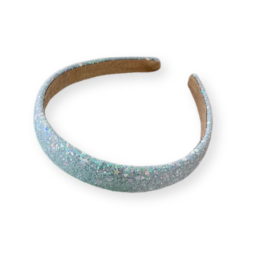 Serre Tête antidérapant à paillettes en sequin Bleu - Chic & Coquette