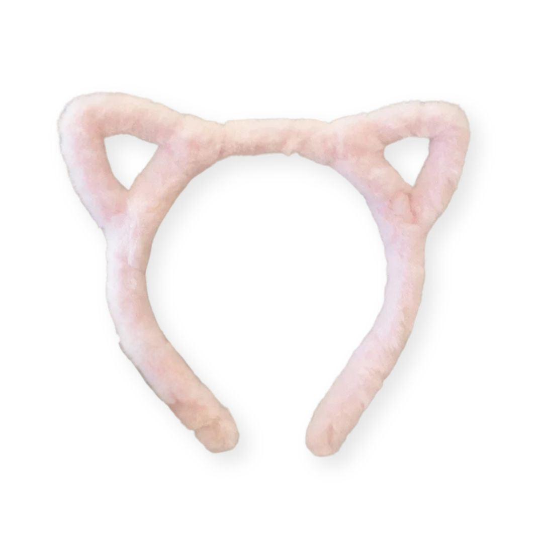 Serre Tête Oreilles de Chat en Peluche – Fourrure douce, confortable Rose - Chic & Coquette