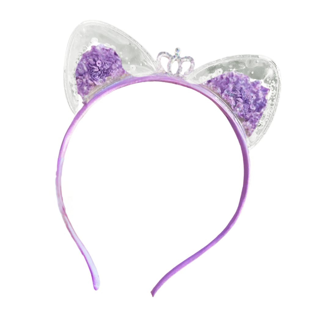 Serre-tête oreilles de chat à paillettes brillantes – 6 coloris 1 - Chic & Coquette