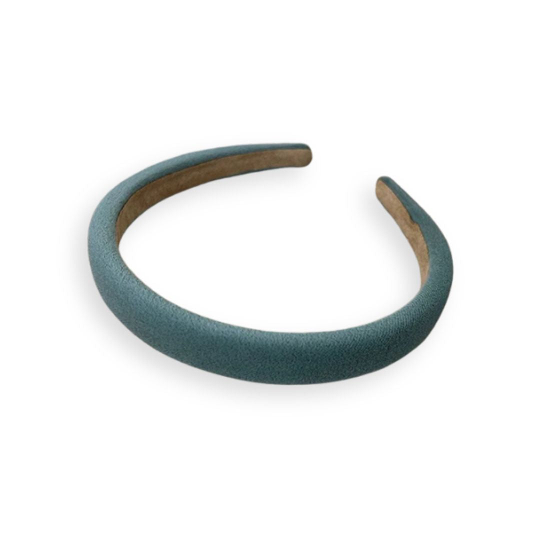 Serre-Tête en Velours Mat – 8 Couleurs Unies Bleu ciel - Chic & Coquette