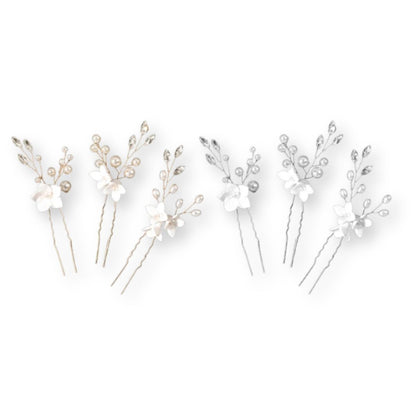 Épingle à cheveux 3 pièces - Jardin Nacré - Chic & Coquette