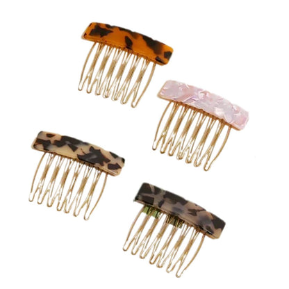 Petit peigne à cheveux rectangle écaille de tortue 2 - Chic & Coquette