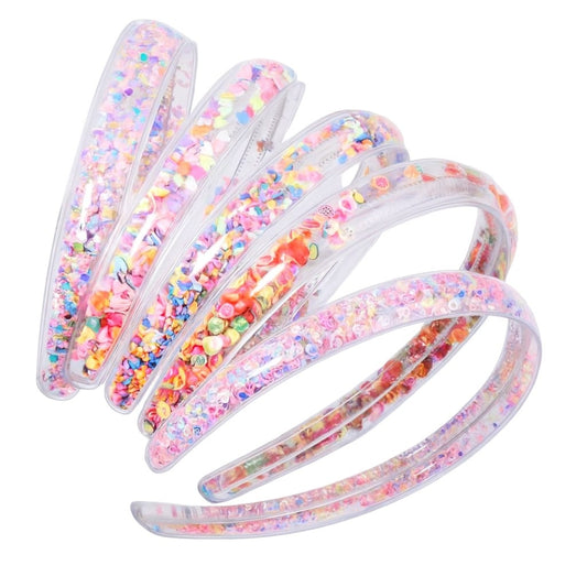 Serre-Tête Transparent à Paillettes Amovibles – Pour Filles, Enfants 1 - Chic & Coquette