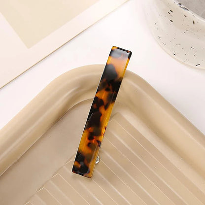 Barrette cheveux léopard en acétate style 5 - Chic & Coquette