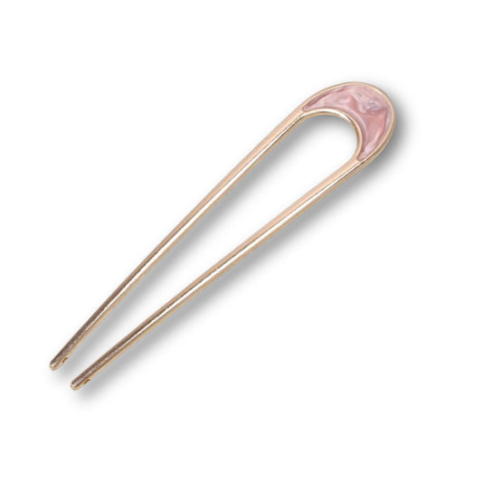 Épingle à Cheveux Lune en métal dorée pour chignon Bleu - Chic & Coquette