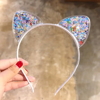 Serre-tête oreilles de chat à paillettes brillantes – 6 coloris 6 - Chic & Coquette