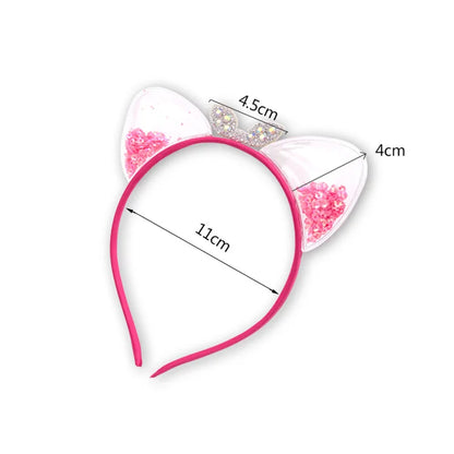Serre-tête oreilles de chat à paillettes brillantes – 6 coloris 3 - Chic & Coquette