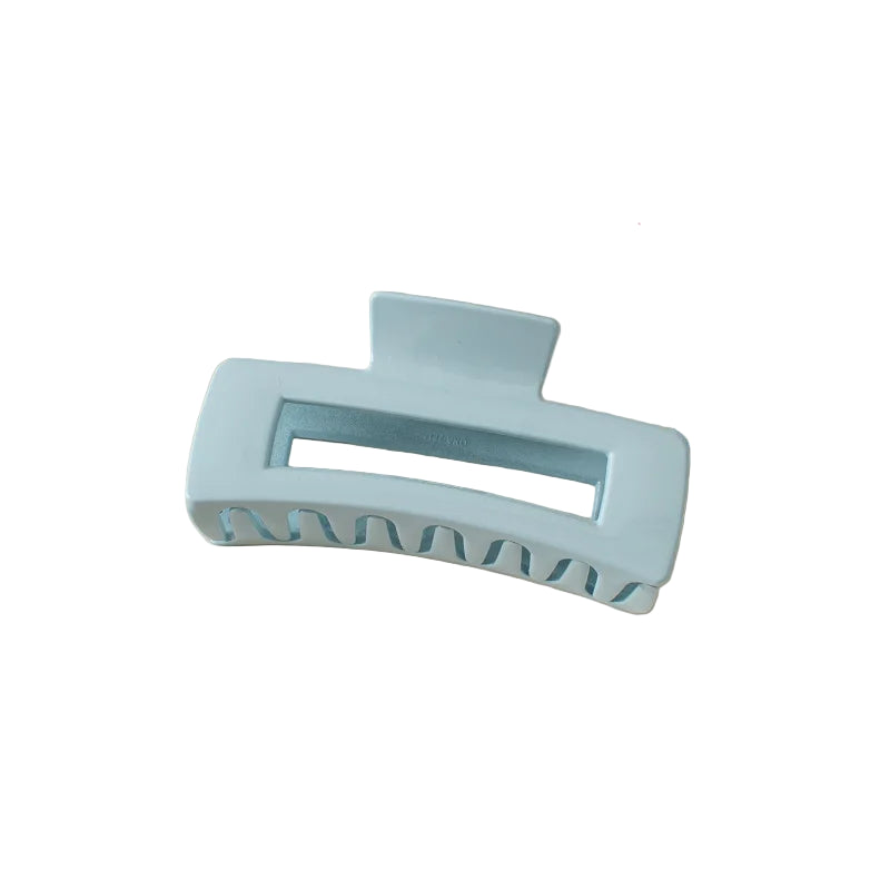 Pince à cheveux en forme de rectangle couleur bleu ciel - Chic & Coquette