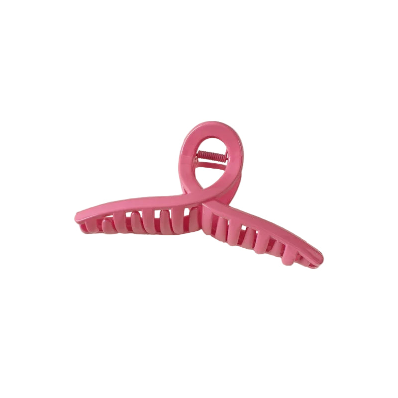 Pince à cheveux Torsadé Pastel de couleur rose foncé - Chic & Coquette