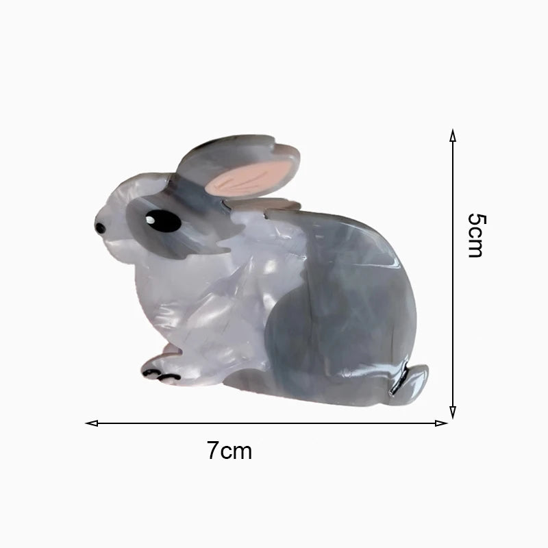 dimension de la pince cheveux petit lapin - Chic & Coquette