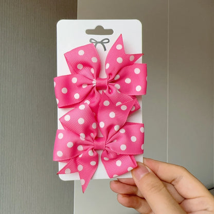 Barrette bébé - Noeuds imprimés - Chic & Coquette