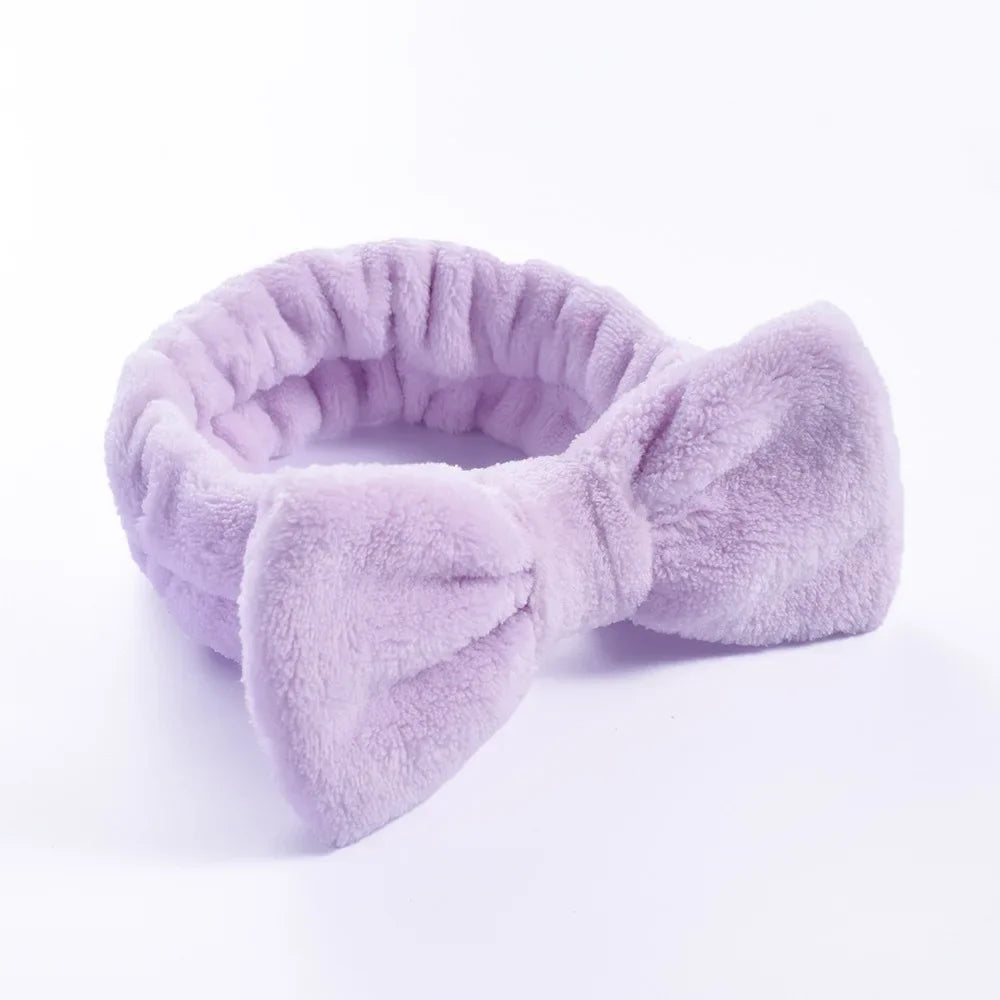Bandeau Maquillage Noeud Papillon Violet - Chic & Coquette