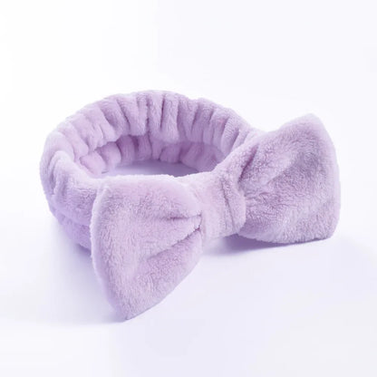 Bandeau Maquillage Noeud Papillon Violet - Chic & Coquette