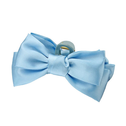 Barrette cheveux - Grand noeud papillon en soie coloré - Chic & Coquette