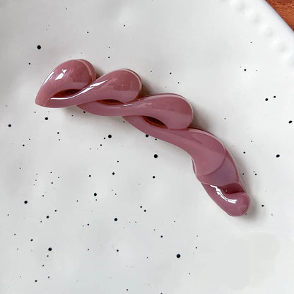Pince à cheveux banane – Torsade Rayonnante - Chic & Coquette