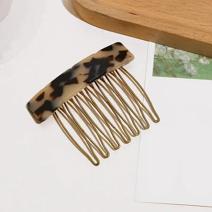 Petit peigne à cheveux rectangle écaille de tortue 4 - Chic & Coquette